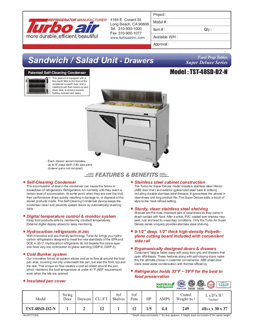 turbo-air-tst-48sd-d2-n-refrigerated-counter-sandwich-salad-unit-115v-48-25-2607260lm174.pdf