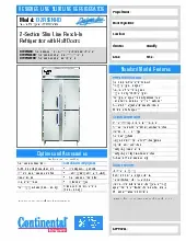 continental-refrigerator-d2rsensshd-refrigerator-reach-in-specsheet-250815ohmh6c.pdf