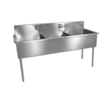 BK Resources , BK8BS-3-24-12, Sink, (3) Three Compartment