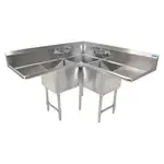 BK Resources BKCS-3-18-14-18T, Sink, Corner, Compartment