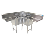 BK Resources , BKCS-3-18-14-24TS, Sink, Corner, Compartment