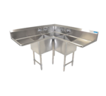 BK Resources , BKCS-3-24-14-24T, Sink, Corner, Compartment