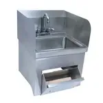 BK Resources BKHS-D-1410-SKTS-P-G, Sink, Hand