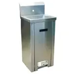 BK Resources BKHS-W-1410-PED-P-G, Sink, Hand
