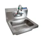 BK Resources BKHS-W-1410EY-P-G, Sink, Hand