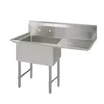 BK Resources BKS-1-24-14-24RS, Sink, (1) One Compartment