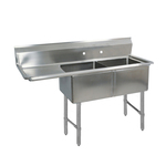 BK Resources , BKS-2-1620-12-18LS, Sink, (2) Two Compartment
