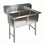 BK Resources , BKS-2-1620-12S, Sink, (2) Two Compartment