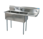 BK Resources , BKS-2-18-12-18R, Sink, (2) Two Compartment