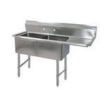 BK Resources , BKS-2-24-14-24RS, Sink, (2) Two Compartment