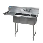 BK Resources BKS-3-1014-10-15LS, Sink, (3) Three Compartment
