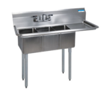 BK Resources , BKS-3-1014-10-15R, Sink, (3) Three Compartment