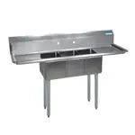 BK Resources BKS-3-1014-10-15TS, Sink, (3) Three Compartment