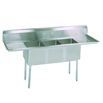 BK Resources , BKS-3-18-12-24T, Sink, (3) Three Compartment