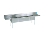 BK Resources , BKS-4-1620-14-18T, Sink, (4) Four Compartment