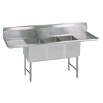 BK Resources , BKS6-3-1620-14-24TS, Sink, (3) Three Compartment