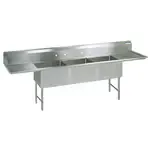 BK Resources BKS6-3-24-14-24TS, Sink, (3) Three Compartment