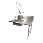 BK Resources , BKSDT-48-R-SS-P-G, Dishtable, Soiled