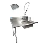 BK Resources BKSDT-60-L-P3-G, Dishtable, Soiled