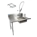 BK Resources BKSDT-60-L-SS-P2-G, Dishtable, Soiled