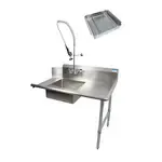 BK Resources BKSDT-60-R-SS-P3-G, Dishtable, Soiled