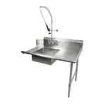BK Resources BKSDT-72-R-SS-P-G, Dishtable, Soiled