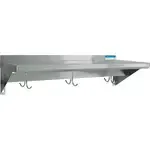 BK Resources , BKWS-1260-PR, Overshelf, Wall-Mounted with Pot Rack