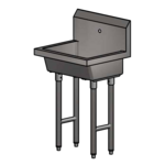 BK Resources , MSHS-24F1, Sink, Hand