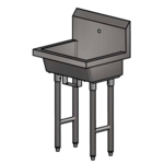 BK Resources , MSHS-24F1B, Sink, Hand
