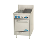 Comstock-Castle , F318-1RB, Range, 24" Restaurant, Gas