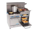 Comstock-Castle , F3218-24B, Range, 48", 4 Burners, 24" Griddle/Broiler