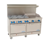 Comstock-Castle , F3226-24, Range, 60", 6 Burners, 24" Griddle