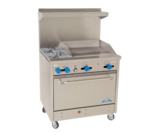 Comstock-Castle , F330-24, Range, 36", 2 Burners, 24" Griddle
