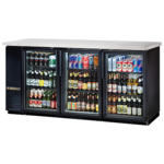 True Manufacturing , TBB24-72-3G-Z1-SFT-B-1, Back Bar Cabinet, Refrigerated