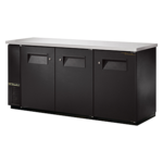 True Manufacturing , TBB24-72-3S-Z1-SFT-B-1, Back Bar Cabinet, Refrigerated