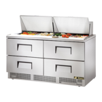 True Manufacturing , TFP-64-24M-D-4-HC, Refrigerated Counter, Mega Top Sandwich / Salad Unit