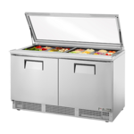 True Manufacturing , TFP-64-24M-FGLID-HC, Refrigerated Counter, Mega Top Sandwich / Salad Unit